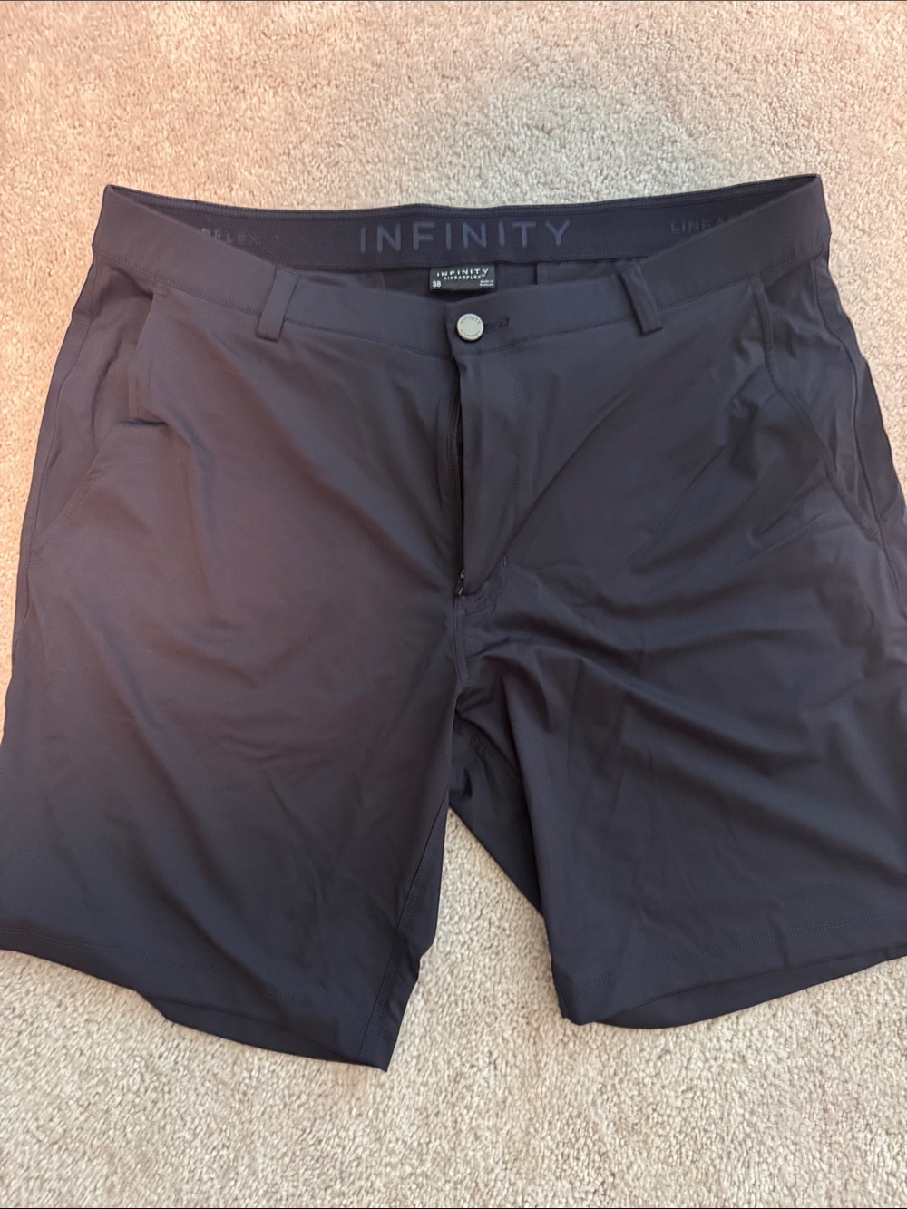 Infinity Men's Black Performance Hybrid Shorts